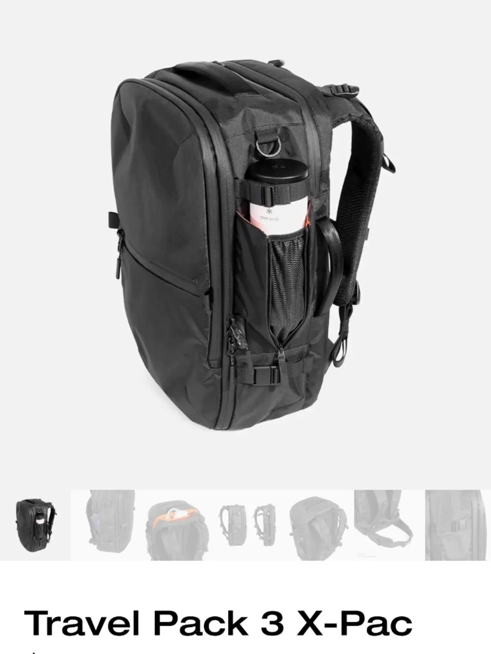 Aer Travel Pack 3 X-Pac 35 Liters. Black Color